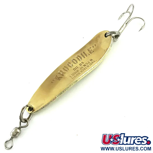 Luhr Jensen Krocodile DIE #4, латунь, 19 г, блесна коливалка (колебалка) #5778