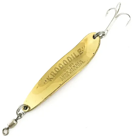 Luhr Jensen Krocodile DIE #4, золото/червоний, 14 г, блесна коливалка (колебалка) #5779