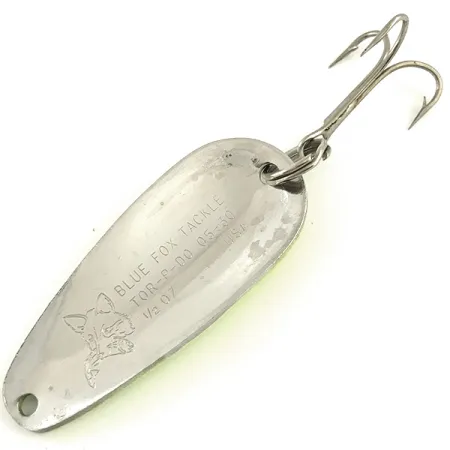 Blue Fox TOR-P-DO UV (світиться в ультрафіолеті), Five of diamonds (жовтий/чорний/нікель), 14 г, блесна коливалка (колебалка) #5786