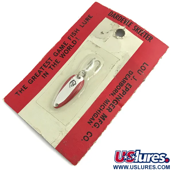 Eppinger Dardevle Skeeter, червоний/білий/нікель, 2 г, блесна коливалка (колебалка) #5837