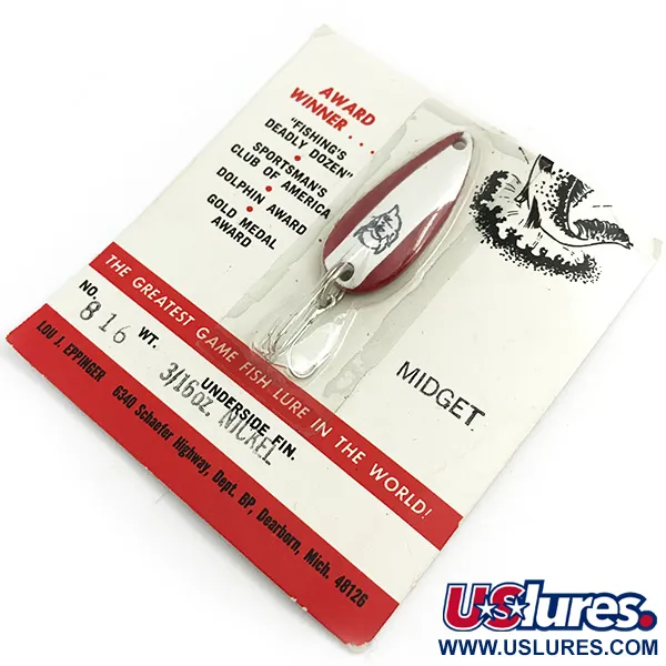 Eppinger Dardevle Midget, червоний/білий/нікель, 6 г, блесна коливалка (колебалка) #5838