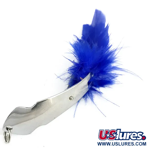  Błystka antyzaczepowa Tony Accetta Pet Spoon 14, нікель/синій, 7 г, блесна коливалка (колебалка) #5857