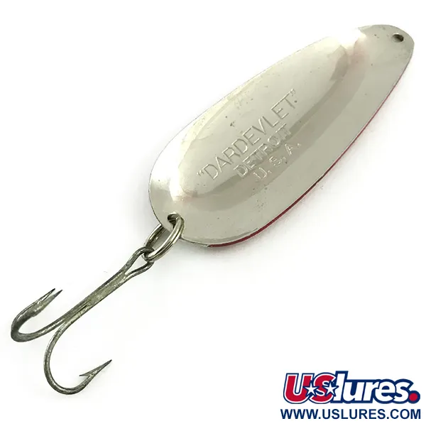 Eppinger Dardevle Dardevlet, червоний/білий/нікель, 21 г, блесна коливалка (колебалка) #5872