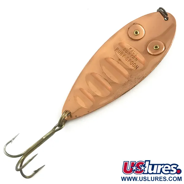  Paul Bunyan Ruby Spoon, мідь/червоні очі, 25 г, блесна коливалка (колебалка) #5883