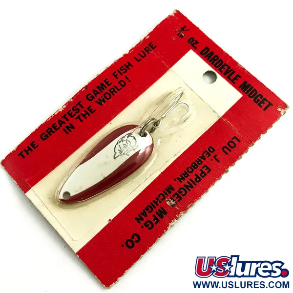 Eppinger Dardevle Midget, червоний/білий, 6 г, блесна коливалка (колебалка) #5894