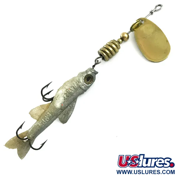  Mepps Comet Mino 2 модель 1960-х, золото, 6 г, блешня оберталка (вертушка) #5898