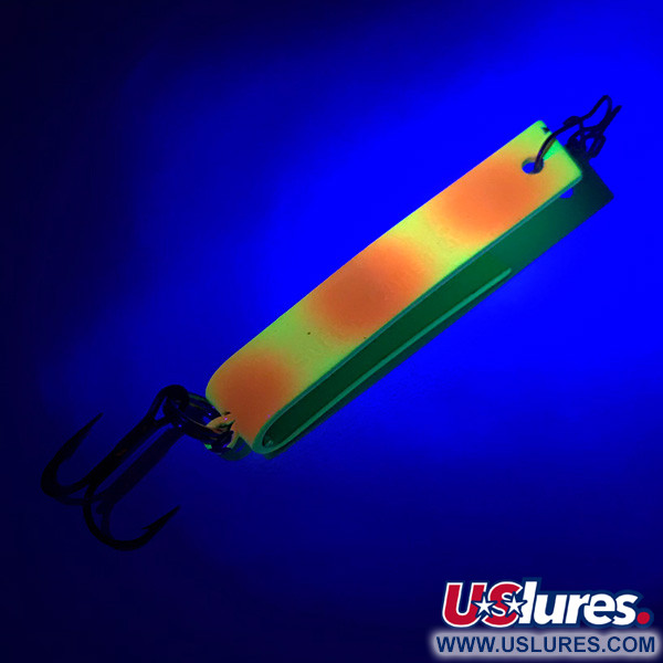 South Bend  Super-Duper 503 UV (світиться в ультрафіолеті), червоний/жовтий, 4,3 г, блесна коливалка (колебалка) #5947