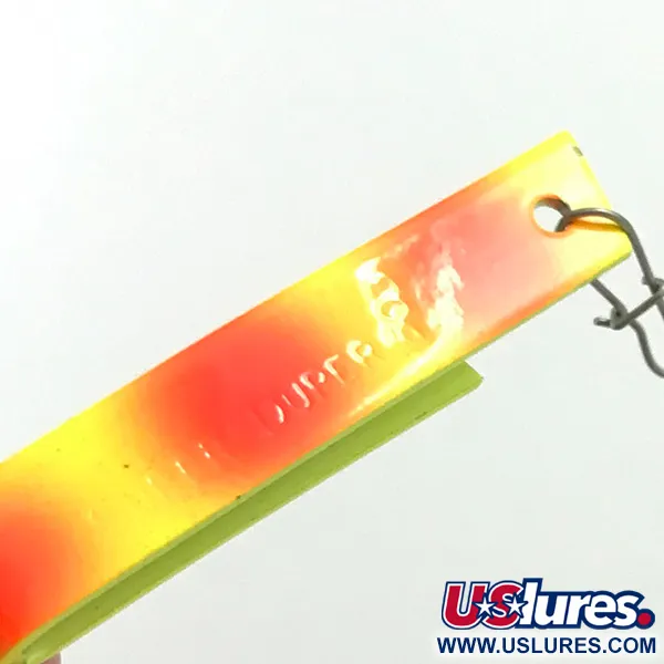 South Bend Super-Duper 503 UV (світиться в ультрафіолеті), жовтий/червоний, 4,3 г, блесна коливалка (колебалка) #5930