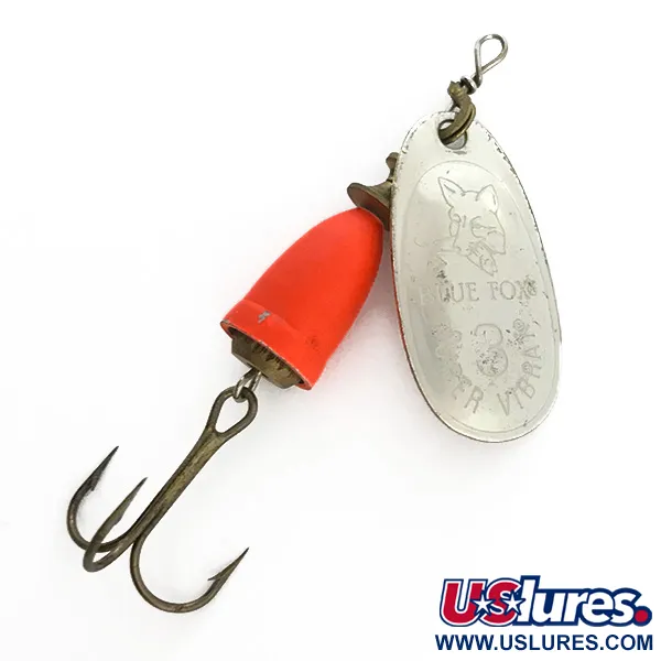  Blue Fox Super Vibrax 3 UV (світиться в ультрафіолеті), срібло, 8 г, блешня оберталка (вертушка) #5913