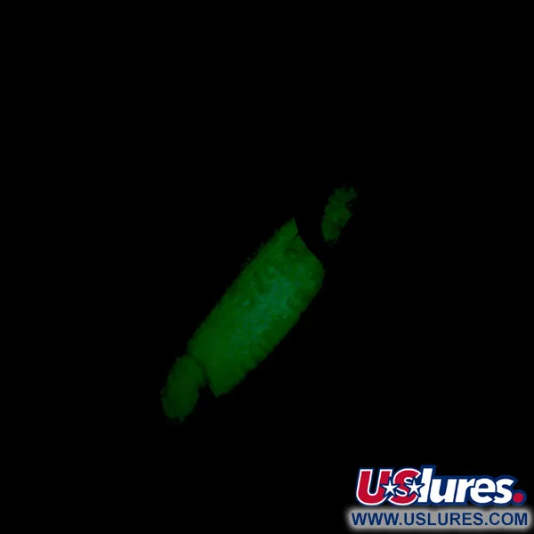 Luhr Jensen Crippled Herring UV (світиться в ультрафіолеті та в темряві), білий/зелений UV Glow - світиться в темряві та ультрафиолете, 21 г, блесна коливалка (колебалка) #5921