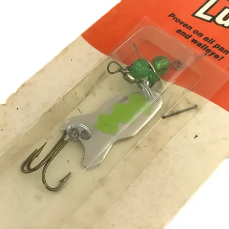 Brad’s Killer FISHERMAN'S LUCK UV (світиться в ультрафіолеті), нікель/зелений, 7 г, блесна коливалка (колебалка) #5925