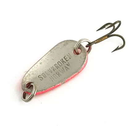 Sølvkroken Spesial Classic UV (світиться в ультрафіолеті), червоний UV/срібло, 4 г, блесна коливалка (колебалка) #6264