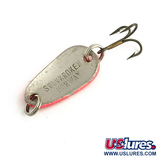  Sølvkroken Spesial Classic UV (світиться в ультрафіолеті), червоний UV/срібло, 4 г, блесна коливалка (колебалка) #6264