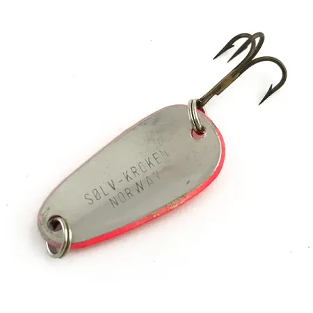 Sølvkroken Spesial Classic UV (світиться в ультрафіолеті), червоний UV/срібло, 7 г, блесна коливалка (колебалка) #12346