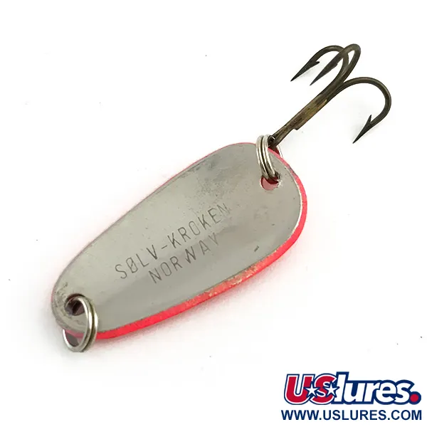  Sølvkroken Spesial Classic UV (світиться в ультрафіолеті), червоний UV/срібло, 7 г, блесна коливалка (колебалка) #6307