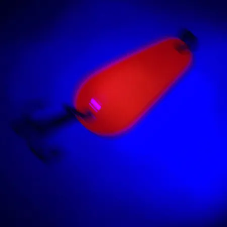 Sølvkroken Spesial Classic UV (світиться в ультрафіолеті), червоний UV/срібло, 9 г, блесна коливалка (колебалка) #6309