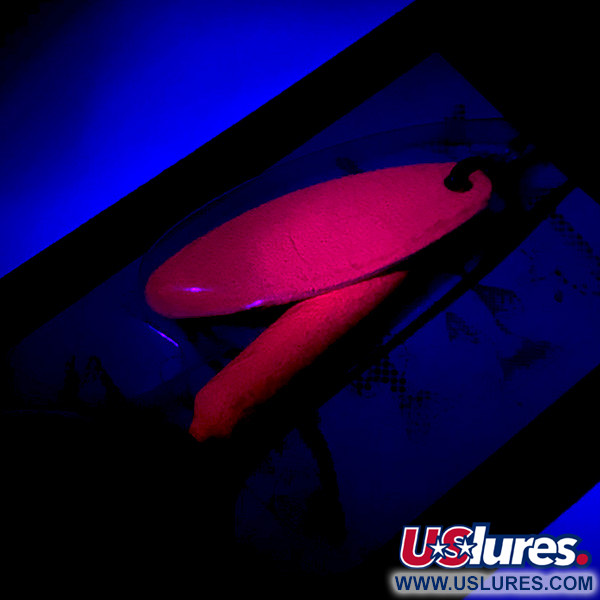 Yakima Bait Worden’s Original Rooster Tail UV (світиться в ультрафіолеті), яскравий рожевий UV - светится в ультрафиолете, 7 г, блешня оберталка (вертушка) #5948