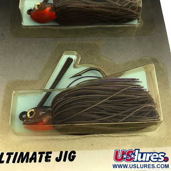  DUH Ultimate Jig джиг-незачіпляйка UV (світиться в ультрафіолеті), коричневий/червоний, 12 г, до рибалки #6294