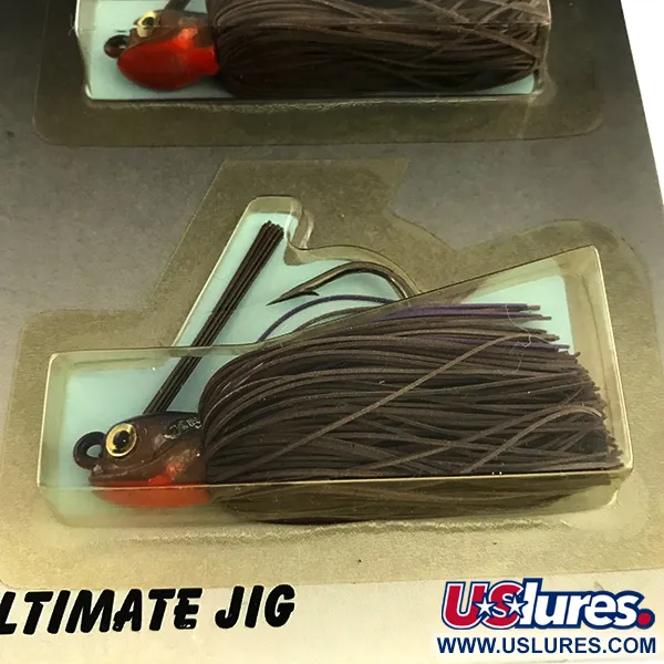 Other DUH Ultimate Jig джиг-незачіпляйка UV (світиться в ультрафіолеті), коричневий/червоний, 12 г, до рибалки #5964