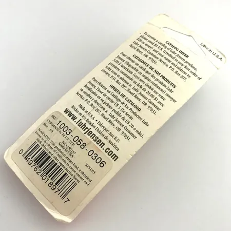 Luhr Jensen Krocodile DIE #4, нікель/синій, 19 г, блесна коливалка (колебалка) #5957