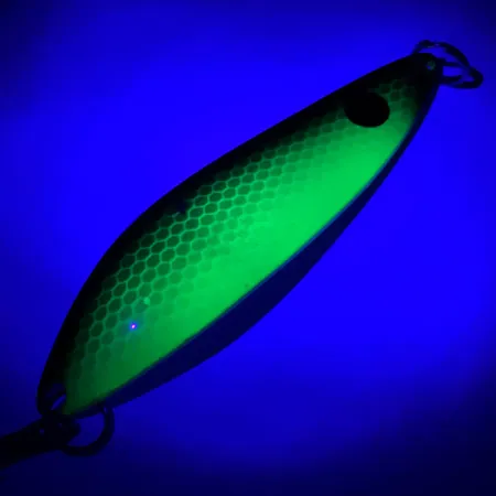 Red Eye Lures The Perfect Minnow UV (світиться в ультрафіолеті), зелений/чорний/білий перламутр, 14 г, блесна коливалка (колебалка) #5962