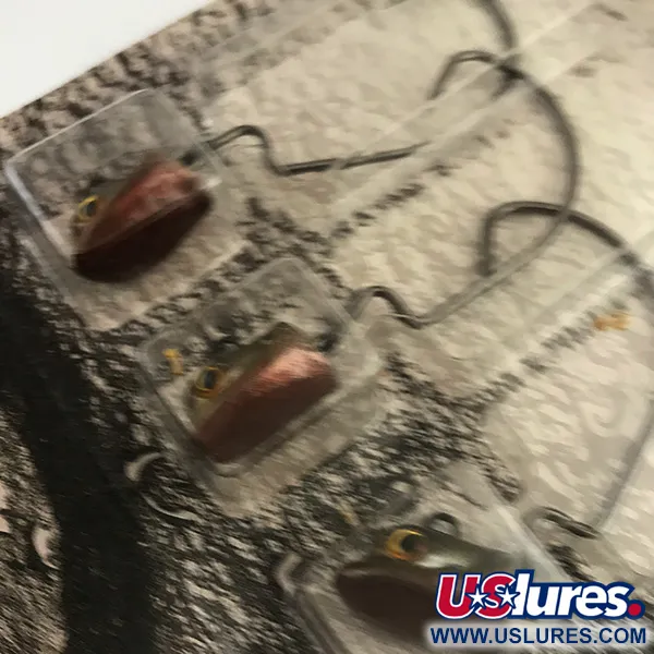 Other DUH!!! Head набір офсетних джиг-головок, чорний/зелений металік, 14 г, до рибалки #5965