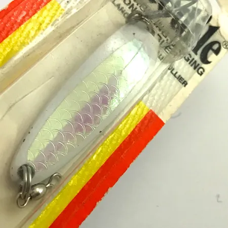 Luhr Jensen Krocodile DIE #3, білий перламутр/голограма бело-рожева, 14 г, блесна коливалка (колебалка) #5970