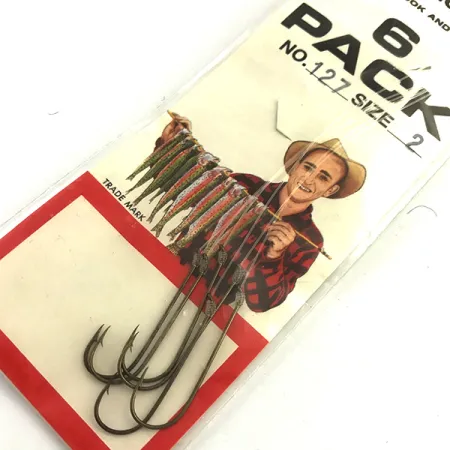 Other Eagle Claw Snelled Hooks 2 крючки с поводком, комплект 6 шт., до рибалки #5973