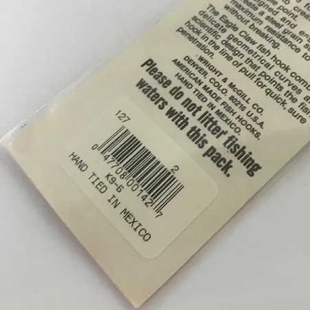 Other Eagle Claw Snelled Hooks 2 крючки с поводком, комплект 6 шт., до рибалки #5973
