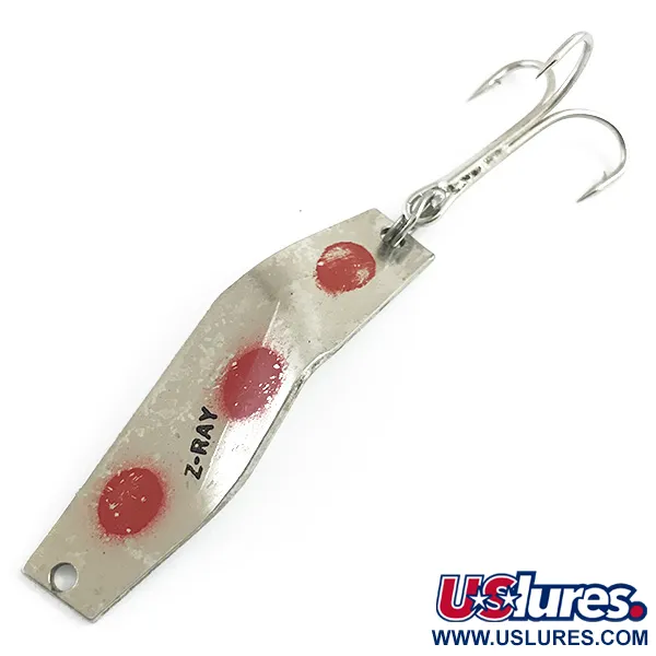 Z-RAY Lures Z-RAY, нікель/червоний, 7 г, блесна коливалка (колебалка) #5976