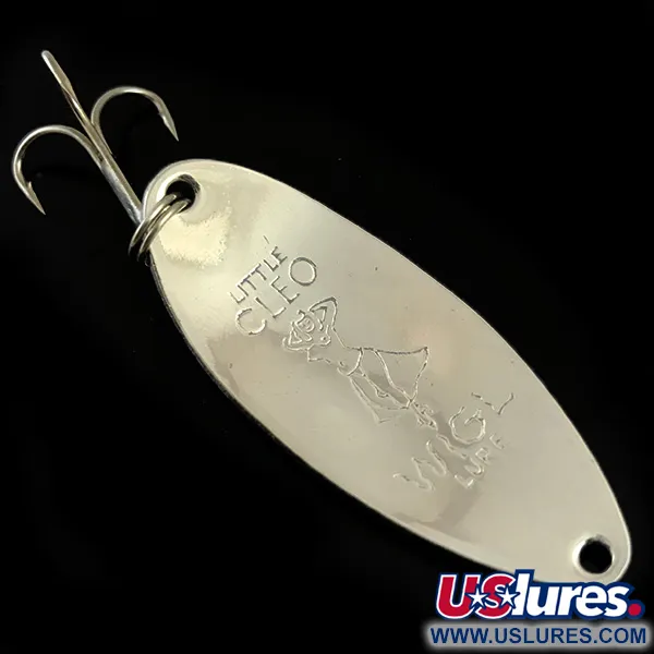 Seneca Little Cleo (Hula Girl, світиться в темряві), білий/зелений/нікель, 14 г, блесна коливалка (колебалка) #5981