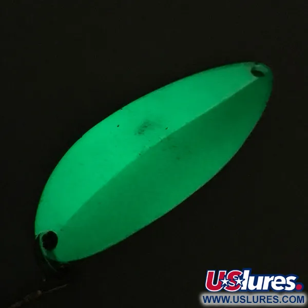 Seneca Little Cleo (Hula Girl, світиться в темряві), білий/зелений/нікель, 14 г, блесна коливалка (колебалка) #5981