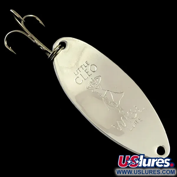 Seneca Little Cleo (Hula Girl, світиться в темряві), білий/помаранчевий/нікель, 18 г, блесна коливалка (колебалка) #5982