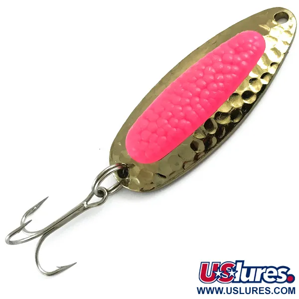  Blue Fox Pixee UV (світиться в ультрафіолеті), золото/рожевий, 14 г, блесна коливалка (колебалка) #5983