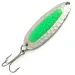  Blue Fox Pixee UV (світиться в ультрафіолеті), карбований нікель/зелений, 7 г, блесна коливалка (колебалка) #5986