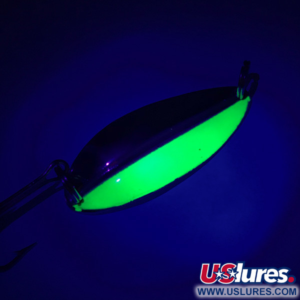  Main liner UV (світиться в ультрафіолеті), нікель/шартрез UV, 12,5 г, блесна коливалка (колебалка) #5995