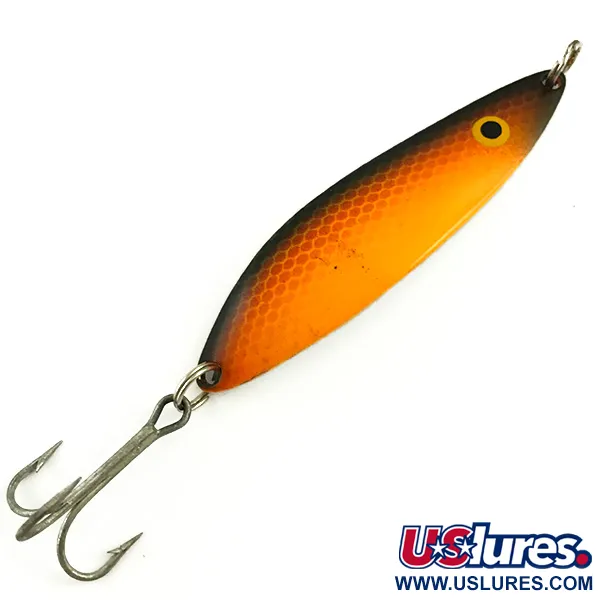  Red Eye Lures The Perfect Minnow, помаранчевий/коричневий/білий, 14 г, блесна коливалка (колебалка) #6004