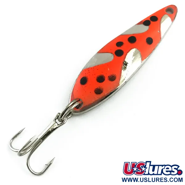 Acme Fiord Spoon, нікель/червоний, 7 г, блесна коливалка (колебалка) #6012