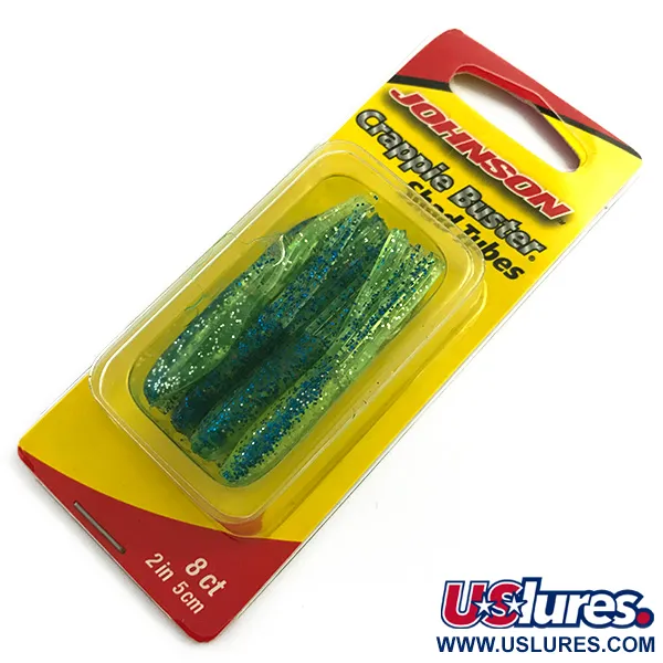 Johnson Crappie Buster Shad Tubes UV (світиться в ультрафіолеті), силікон