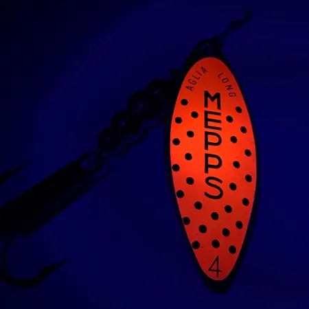 Mepps Aglia Long 2, золото/помаранчевий, 7,4 г, блешня оберталка (вертушка) #6025