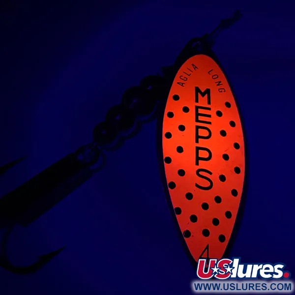  Mepps Aglia Long 2, золото/помаранчевий, 7,4 г, блешня оберталка (вертушка) #6025