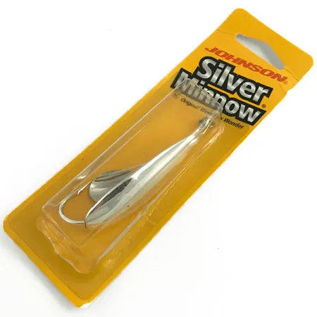 Незачіпляйка Johnson Silver Minnow, покриття сріблом, з пелюсткою