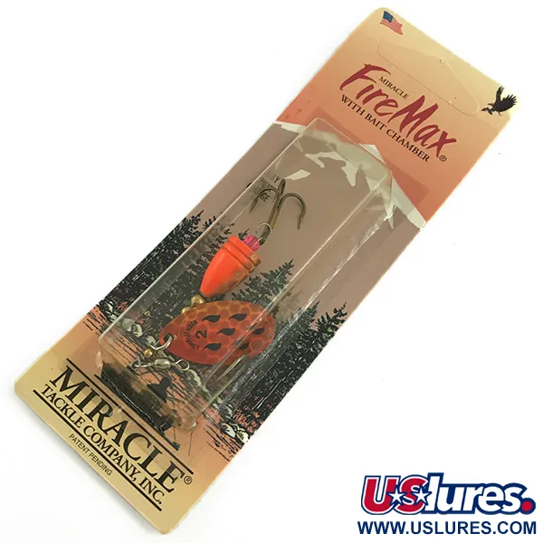  Luhr Jensen Fire Max Miracle 2 UV (світиться в ультрафіолеті), креветка, 7 г, блешня оберталка (вертушка) #6044