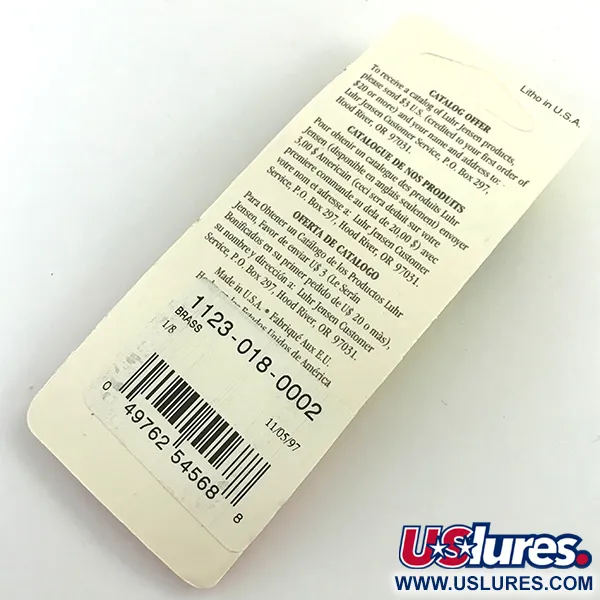 Luhr Jensen Lil' Kroc (Krocodile Stubby), золото, 4,5 г, блесна коливалка (колебалка) #9776