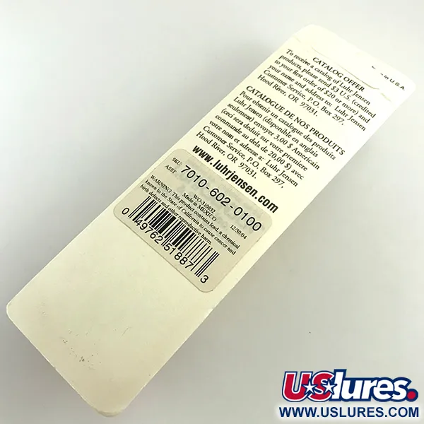  P.J.POP Luhr Jensen дерево, Pearl/червоний, 17 г, воблер #7158