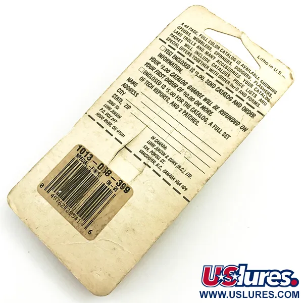 Krocodile Stubby Luhr Jensen, червоний/нікель, 18 г, блесна коливалка (колебалка) #6053