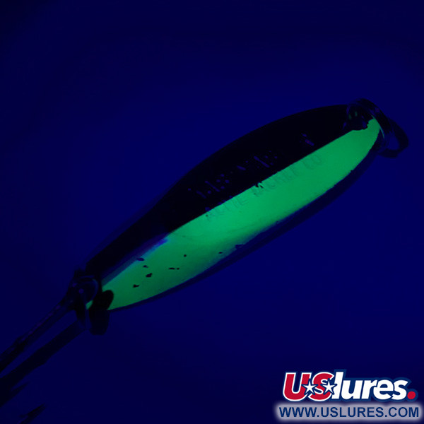 Acme Kastmaster UV (світиться в ультрафіолеті), нікель/зелений, 10,5 г, блесна коливалка (колебалка) #6056