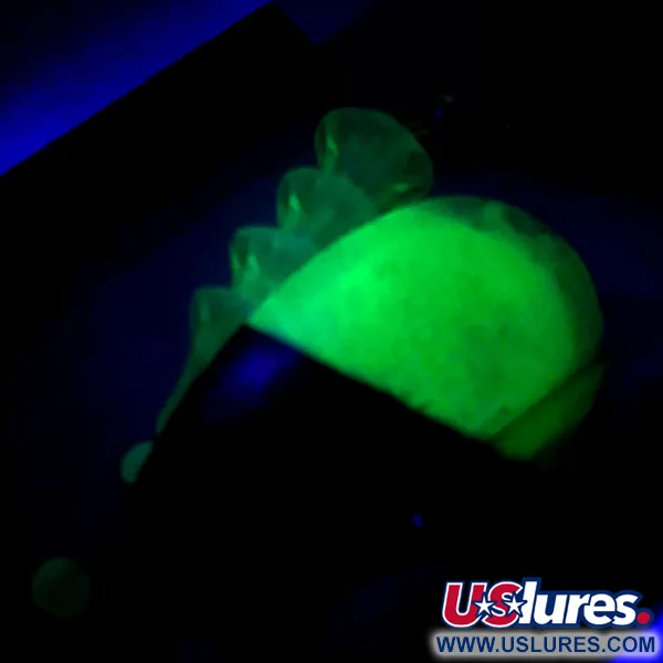  Luhr Jensen Tee Spoon, зелений/неоновий жовтий світиться в ультрафіолеті, 14 г, блешня оберталка (вертушка) #6069