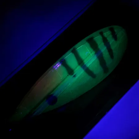 Незачіпляйка Johnson Silver Minnow UV (світиться в ультрафіолеті), Fire Tiger/нікель, 14 г, блесна коливалка (колебалка) #6308