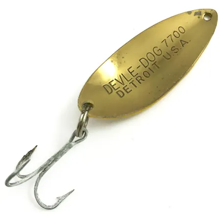 Eppinger Dardevle Devle-Dog 7700, Five of Diamonds/червоний/жовтий/латунь, 14 г, блесна коливалка (колебалка) #6073